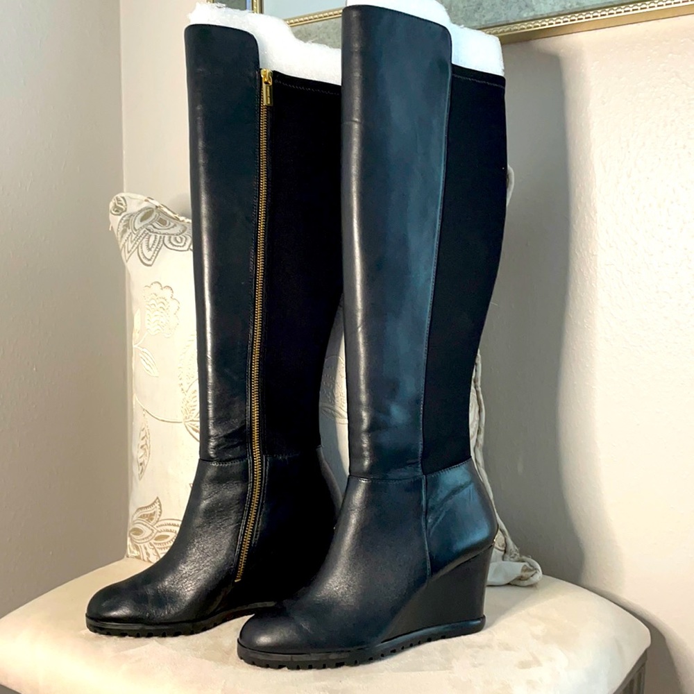 Michael Kors Black Wedged Boots - 7